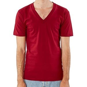 American apparel (old version) cranberry v-neck